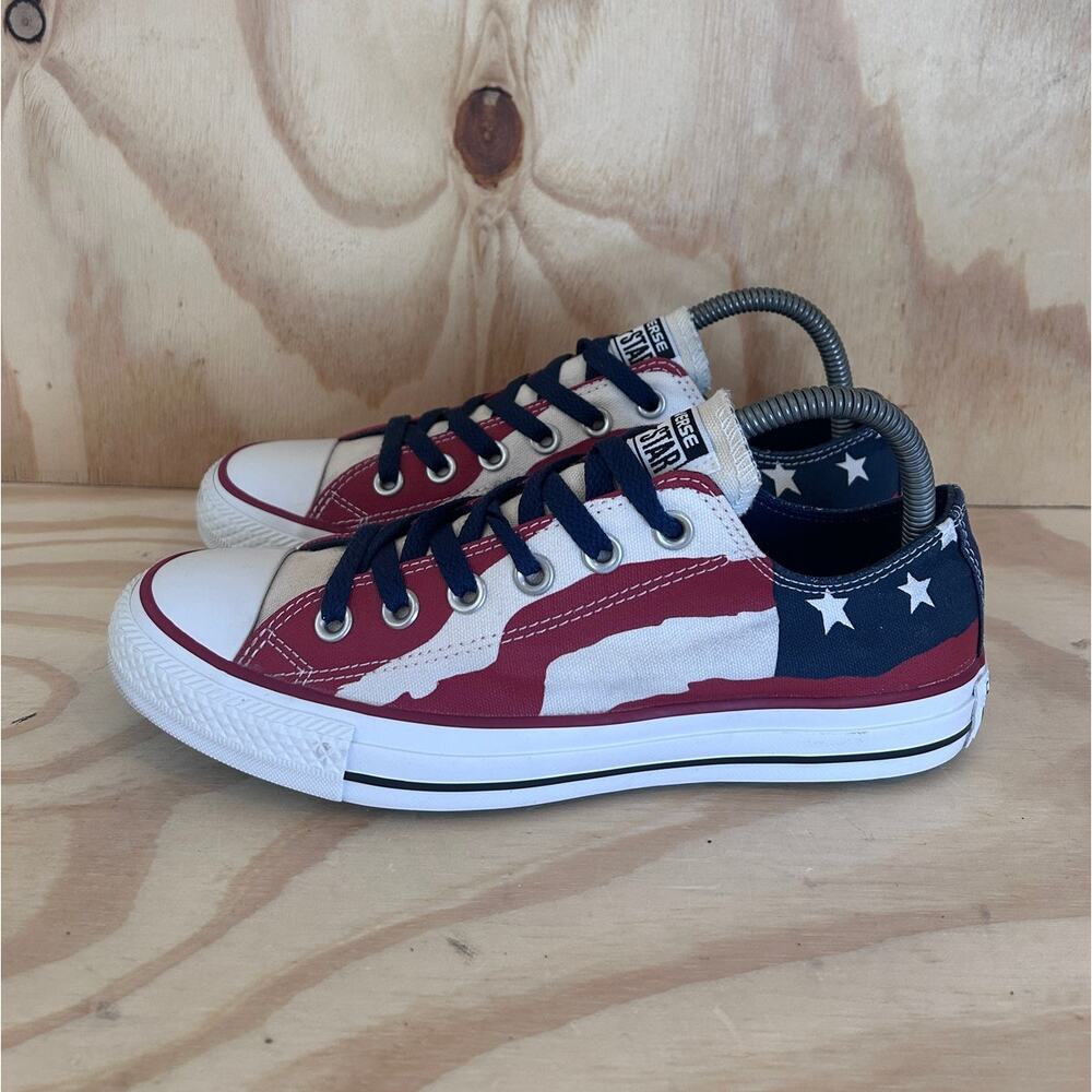 Converse All Star - CT Low Flags - Sneakers - Red/Blue - Women's - 8 - 148835F - Picture 3 of 9